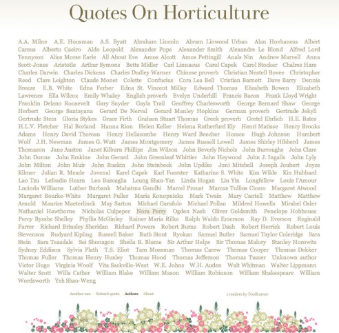 Quotes On Horticulture
