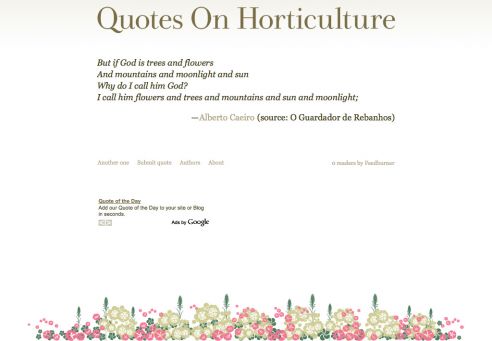 Quotes On Horticulture: Página incial