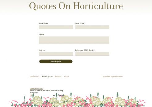 Quotes On Horticulture: Enviar citação